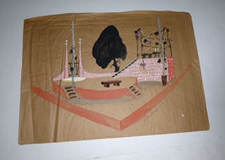 Item #51-4702 Stage Set with Stairs and pink structure and framed superstructure with Flora....