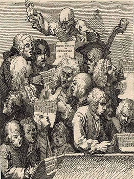 Item #51-4704 A chorus of singers rehearsing William Huggins' oratorio "Judith". Original...
