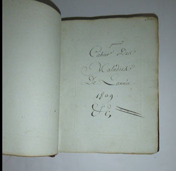 Item #51-4707 Des opérations en général. [ VÉTÉRINAIRE - MANUSCRIT]; [Early 19th Century French veterinary manuscript]. 19th Century French Veterinarian, Vétérinaire français du 19ème siècle.