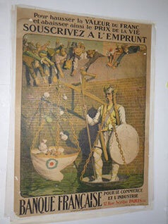 Item #51-4718 Pour hausser la VALEUR DU FRANC/ et abaisser ainsi le PRIX DE LA VIE/ SOUSCRIVEZ A...