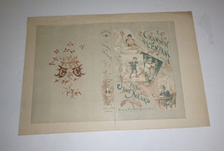 Item #51-4778 Printer's proof for cover of La Chanson de l'Enfant. (Epreuve d'imprimerie,...