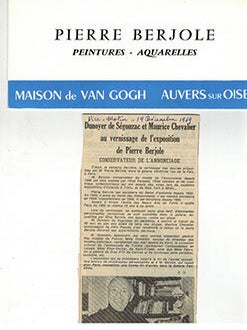 Item #51-4789 Artist dossier of Pierre Berjole (1897- 1990). Pierre Berjole, Pierre Mauroy