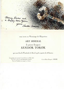 Item #51-4792 Artist dossier of Sándor Torok (1936-2006). Sándor Torok