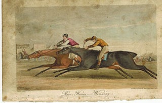 Item #51-4837 Race Horses, winning. First edition of the aquatint. S. Alkin, artist