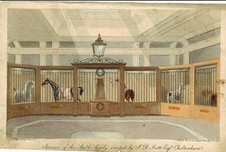 Item #51-4852 Interior of the Stables lately erected by J.R. Scott, Esq., Cheltenham. First...