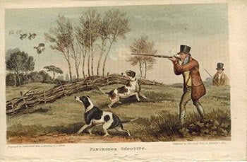 Alkin, S., artist; aquatinted by Thomas Sutherland (1785-1838) - Partridge Shooting. First Edition of the Aquatint