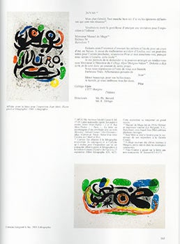 Joan Miró – Gérald Cramer. Une Correspondance à Toute Épreuve. An Illustrated archive of the letters from Joan Miró to the art publisher Gérald Cramer, 1947-1980. First edition. New condition.