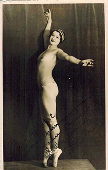 Item #51-4906 Photograph of la danseuse Violette Déxil. Signed and annotated. Mayor