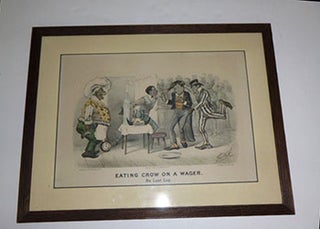 Item #51-4937 Eating Crow on a Wager. The last lap. First edition of the lithograph. Thomas...