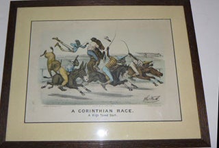 Item #51-4938 A Corinthinan Race: A high toned start. First edition of the lithograph. Thomas...