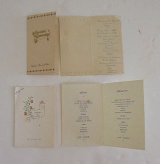 Item #51-4954 Collection of private Menus from French Weddings and Communions, 1921-1962. French...