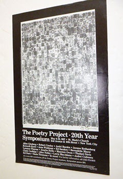 Item #51-4955 The Poetry Project, 20th Year Symposium, May 6-10 1987. Original poster, signed....