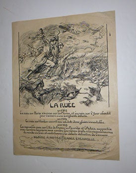 Item #51-5024 La ruée. En 1914, la ruée sur Paris s'écrasa sur la Marne.... First edition of...