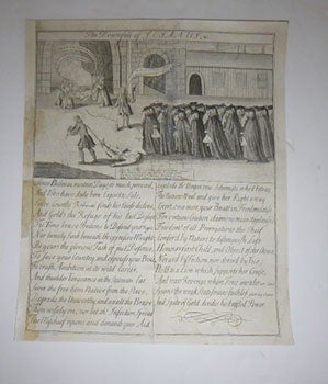 Item #51-5029 The Downfall of Sejanus.(Satirical broadside on Robert Walpole and the Excise Crisis, comparing him with Sejanus and the de Wit brothers.) First edition of the engraving. 18th Century British Caricaturist.