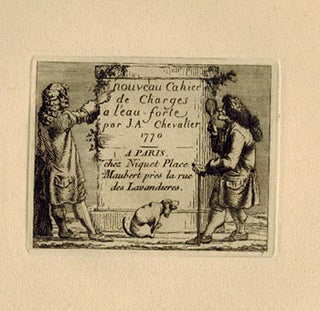 Item #51-5082 Nouveau Cahier de charges à l'eau-forte par J.A. Chevalier. Original etchings....