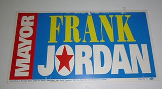 Item #51-5114 Mayor Frank Jordan [Re-election] poster. Frank Jordan
