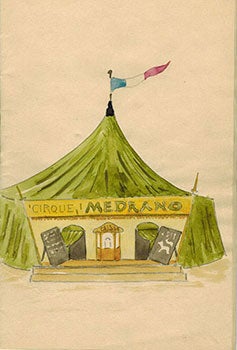 Item #51-5165 Maquette for "la revue du cirque de Médrano " from 1936. Typescript with original...