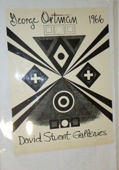 Item #51-5170 George Ortman. Exhibition Poster. 1966. Artist Proof for "David Stuart Galleries."...