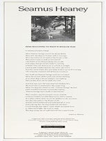 Item #51-5172 A Dog Was Crying To-Night in Wicklow Also. First edition of the broadside. Seamus...