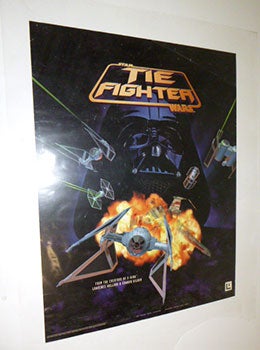 Item #51-5185 Star Wars: Tie Fighter. Poster. Original printing. Ron Lussier, design, artist....