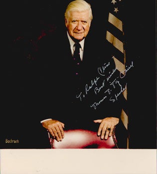 Item #51-5234 Signed color photo from Thomas Phillip "Tip"O'Neill Jr to Ralph Kline. Thomas Phillip "Tip" O'Neill Jr, photographer Bachrach.