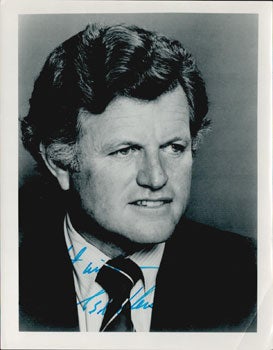 Item #51-5244 Signed photograph of Senator Edward (Ted) Moore Kennedy. Edward Moore Kennedy, Ted