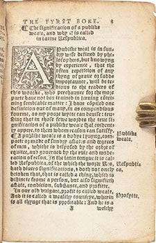 The boke named the Gouernour, / deuised by Sir Thomas Elyot, knight. (Original 1553 edition).