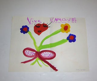 Item #51-5294 Vive l'Amour. Original gouache. anne bourgeois