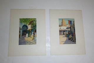 Nine color gravures of Morocco (Marruecos).