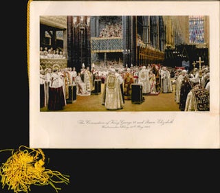 Item #51-5296 Coronation of King George VI and Queen Elizabeth. Westminster Abbey. 12th May 1937....