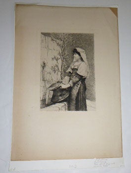 Item #51-5319 Pascuccia. First edition of the etching "avant la lettre." Jules Joseph Lefebvre,...