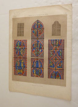 Item #51-5342 Abbaye de St. Germain des Prés. / Fragments de la vitrerie.. First edition of the...