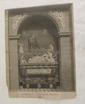 Item #51-5344 Tombeau du chancelier Birague.. First edition of the etching. Jean-Baptiste...