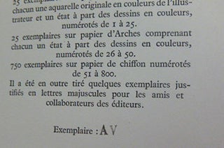 Souvenirs d'un Paria, Les Mémoires de Sanson. Série "Scènes Eparses." Illustrations de Guy Arnoux. Deluxe edition with an extra suite of the pochoirs.