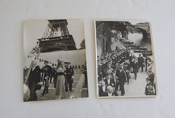 Item #51-5430 A collection of original photographs of the State Visit of Queen Juliana of the Netherlands and Prince Bernhard to Paris in May 1950, with Pierre de Gaulle. Agence Intercontinentale, New York Times Photos, Assocaiated Press.