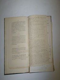 M&eacute;moire relatif &agrave; la coupe de la Grande-Haye (D&eacute;pt. de la Meurthe - Communal de Nancy) et Proc&egrave;s-verbal avec cartes & affiche de vente de bois. 1853-1854. Original manuscript. Signed.