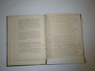 Mémoire relatif à la coupe de la Grande-Haye (Dépt. de la Meurthe - Communal de Nancy) et Procès-verbal avec cartes & affiche de vente de bois. 1853-1854. Original manuscript. Signed.
