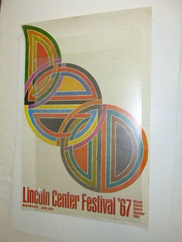Item #51-5510 Frank Stella. Lincoln Center Festival '67. First edition of the poster. Frank Stella