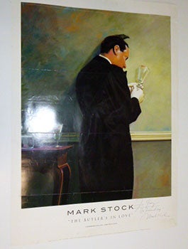 Item #51-5548 The Butler's in Love. First edition of the poster. Signed. Mark Stock