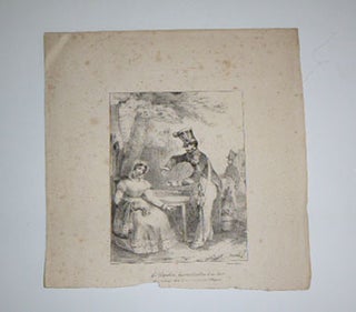 Item #51-5558 Le Papillon léger from Album lithographique par Charlet 1826) First edition....