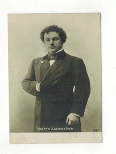 Item #51-5581 Portrait of the Russian-Jewish actor Robert Adelheim (1860-1934). First edition of...