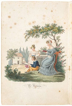 Les talents, ou, Les couronnes de la jeunesse : par M. Brès: Le dessin. La broderie. La lecture. L'écriture. La danse. Le chant. First edition.