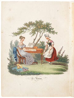 Les talents, ou, Les couronnes de la jeunesse : par M. Brès: Le dessin. La broderie. La lecture. L'écriture. La danse. Le chant. First edition.