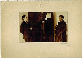 Item #51-5597 Portrait of the Russian director Vsevolod Meyerhold with the artist Piotr Williams...