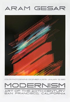 Item #51-5649 Aram Gesar: Color Photographs. Exhibition poster. Aram Gesar, born 1952