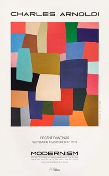 Item #51-5652 Fit. Charles Arnoldi: Exhibition poster. Charles Arnoldi, born 1946