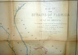 Item #51-5700 Map of the Straits of Florida and Gulf of Mexico : to accompany a report from the...