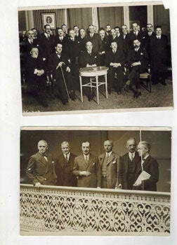 The French and German delegations at the 1932 Disarmament Conference ...