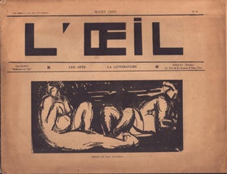 Item #51-5712 L'Oeil les arts, la littérature Mars 1920. No. 3. Paul Husson, Paulémile...