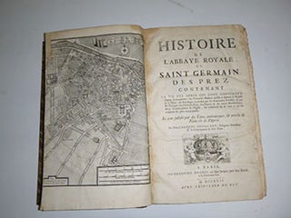 Item #51-5721 Histoire de l'abbaye royale de Saint-Germain-des-Prez, contenant la vie des abbés...